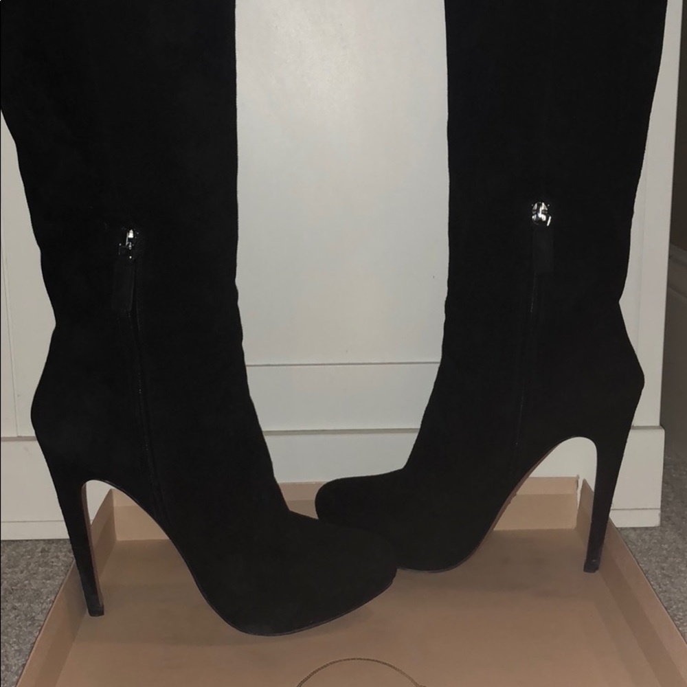 Prada Black Suede High Boot - Picture 6 of 8